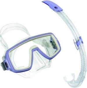Aqualung Sport šnorchlovací a potápěčský set PLANET LX JUNIOR  sil.transparent  + AIRFLEX - levandulová 111560