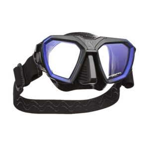 Scubapro potápěčské brýle  D-MASK silikon černý - modrá Velikost: W (wide) 24250090