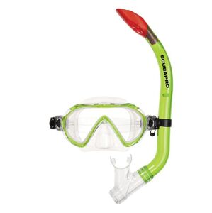 Scubapro set potápěčské brýle  a šnorchl SPIDER COMBO KIDS  silikon transparent - zelená 24301030