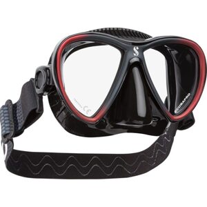 Scubapro potápěčské brýle  SYNERGY TWIN TRUFIT w/COMFORT STRAP - černá/červená 24813310