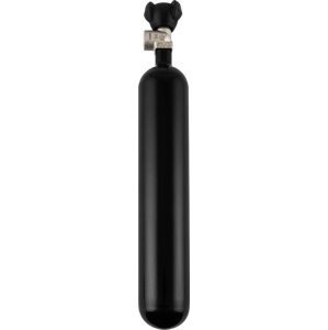JTLine Tlaková lahev 1.8L, 230 bar, s ventilem v ose, černá