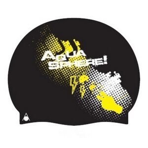 Aqua Sphere plavecká čepice FELIX AQS GO SWIM chlapecký design - žlutá/černá 946046č