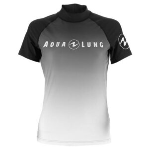 Aqualung dámské tričko RASHGUARD RADIENCE, černá/bílá Velikost: Small CL1820109S