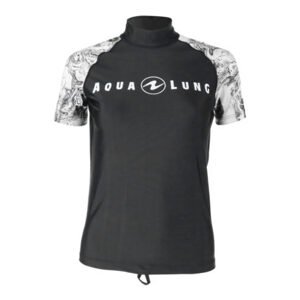 Aqualung dámské tričko RASHGUARD AQUA, černá/bílá Velikost: XL CL1980109XL