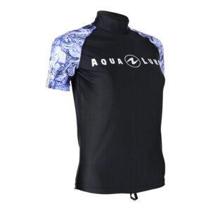Aqualung dámské tričko RASHGUARD AQUA, fialová/bílá Velikost: Small CL1980509S