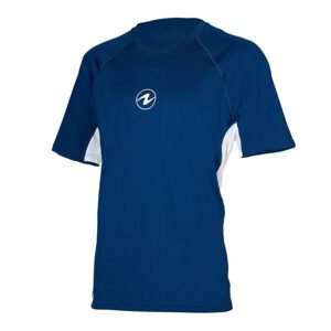 Aqualung pánské tričko RASHGUARD LOOSE FIT, námořní modrá/bílá Velikost: XXL CL27204092XL