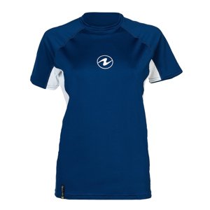 Aqualung dámské tričko RASHGUARD LOOSE FIT námořní modrá/bílá Velikost: XL CL2760409XL