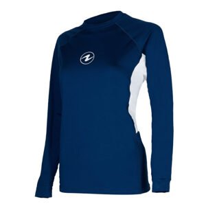 Aqualung dámské tričko RASHGUARD LOOSE FIT, námořní modrá/bílá Velikost: Small CL2770409S