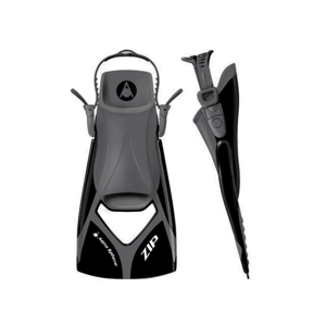Aqua sphere ploutve ZIP FIN VX - černá/šedá Velikost: L FA3790101L