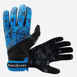 Aqualung kožené/neoprenové rukavice ADMIRAL III BLACK/BLUE Velikost: S GL1264001S