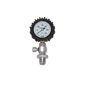 JTLine kontrolní manometr HP / DIN 200 bar (plechový manometr) - odpouštění šroubkem JTL-6060