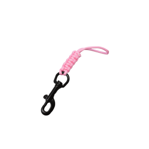 JTLine karabina černá s růžovou šňůrkou, 90 mm (typ B) JTL-6259BP