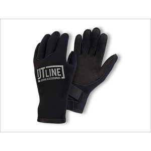 JTLine neoprenové rukavice 3mm černé protiskluzové tečky Velikost: L