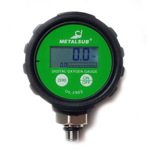 Metalsub digitální manometr kyslíkový 68mm, 400 bar s krytem