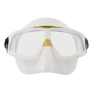 Aqualung potápěčské brýle  SPHERA X WHITE/GOLD, zrcadlový zorník MS4700975LMB