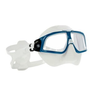 Aqualung potápěčské brýle  SPHERA X petrol, bílý silikon MS4700998LC
