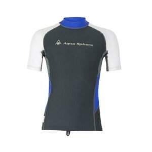 Aqua Sphere pánské tričko RASHGUARD BLAZE, tmavě šedá/bílá Velikost: Small RM0031209S