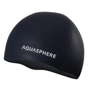 Aqua Sphere plavecká čepice PLAIN SILICONE CAP - černá/bílá SA212EU0109