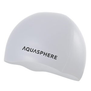 Aqua Sphere plavecká čepice PLAIN SILICONE CAP - bílá/černá SA212EU0901