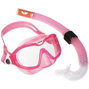 Aqualung Sport  dětský šnorchlovací a potápěčský set COMBO MIX XB + SNORKEL čirý zorník - růžová SC4250209S
