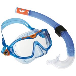 Aqualung Sport  dětský šnorchlovací a potápěčský set COMBO MIX XB + SNORKEL čirý zorník - modrá SC4254008S