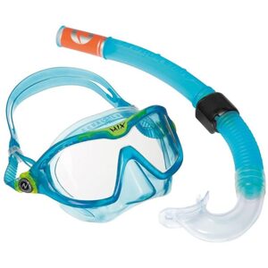 Aqualung - Aqua Sphere Aqualung Sport  dětský šnorchlovací a potápěčský set COMBO MIX XB + SNORKEL čirý zorník - aqua SC4254131S