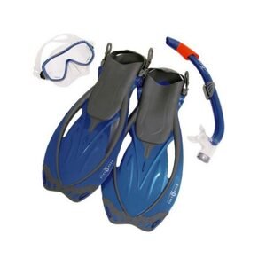 Aqualung Sport šnorchlovací set brýle + šnorchl + ploutve  YUCATAN BLUE MEN pánský Velikost: L/XL(42-45) SR159114
