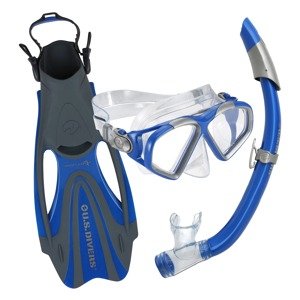 Šnorchlovací set U.S. DIVERS SIDEVIEW II, modrá/námořní modrá Velikost: L SR2134004LV1