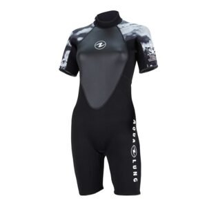 Aqualung neoprenový oblek HYDROFLEX SHORTY BLACK/WHITE 3mm dámský Velikost: ML SU7820109ML