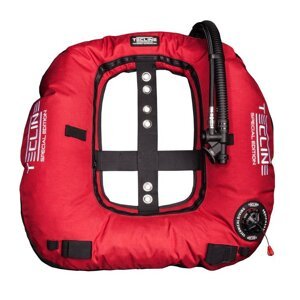 Tecline Donut 22 Special Edition Rebreather II, červené (22kg/50lbs) s volitelnou délkou inflátorové hadice T11021-3