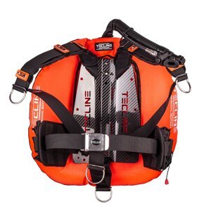 Tecline Donut 22 Special Edition oranžový, Carbon backplate s postrojem DIR + zátěžové kapsy T12090-01