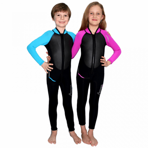 Agama Nemo Dětská Neoprenová Kombineza Superstrech 3mm Barva: Tyrkysová, Věk/váha: 8-10 Let
