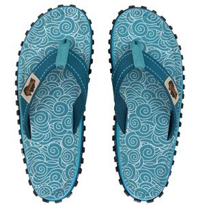Gumbies Islander Turquoise Swirls Barva: Gecko, Velikost: 41