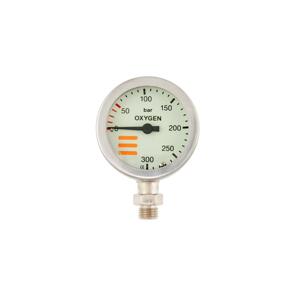 Tecline Manometr S-tech, O2, 300 Bar, 52 Mm, Nikl